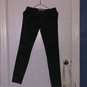 Hollister super skinny green jeans